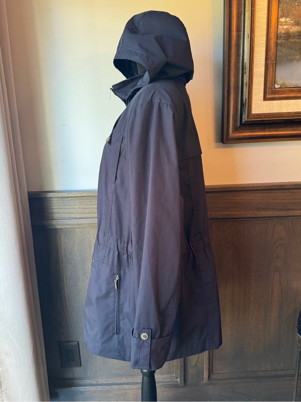 Mackintosh New England Hooded Utility Jacket - Navy 2X - Picture 2 of 11